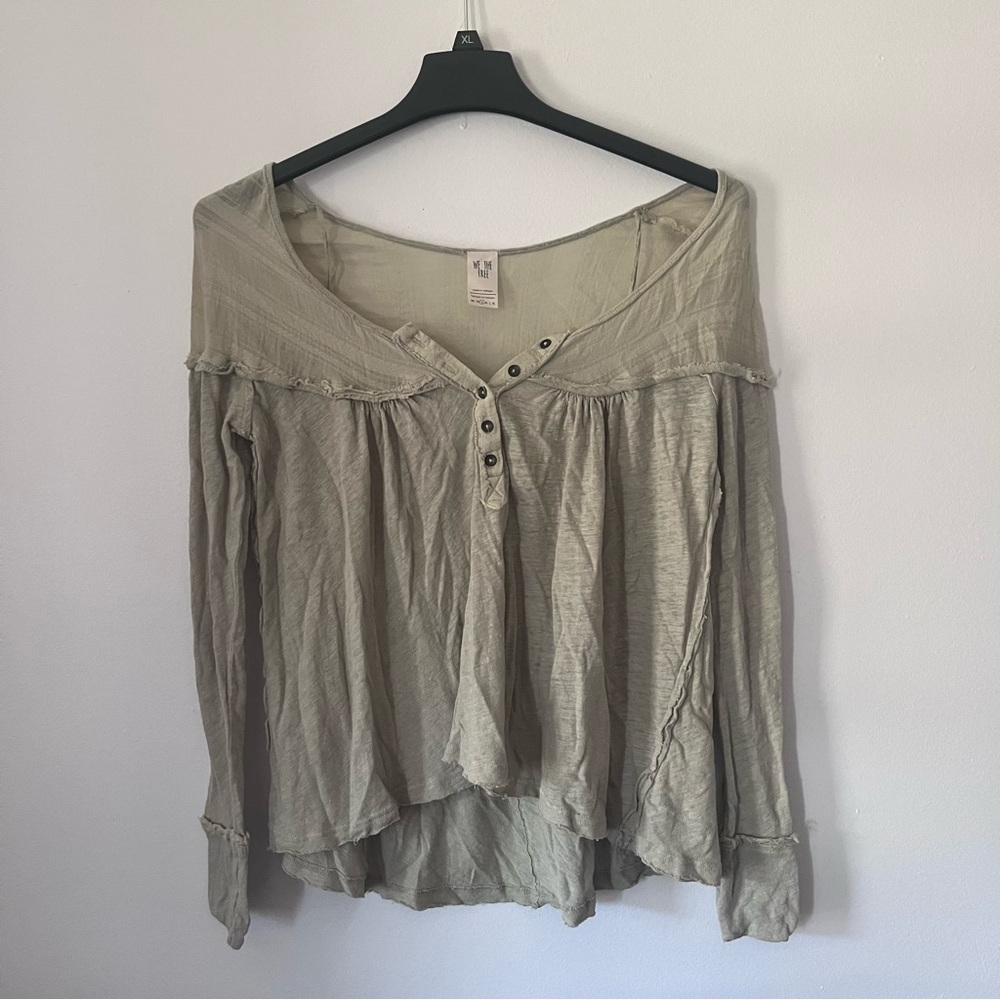 Light Green We The Free Long Sleeve Shirt - Size XS